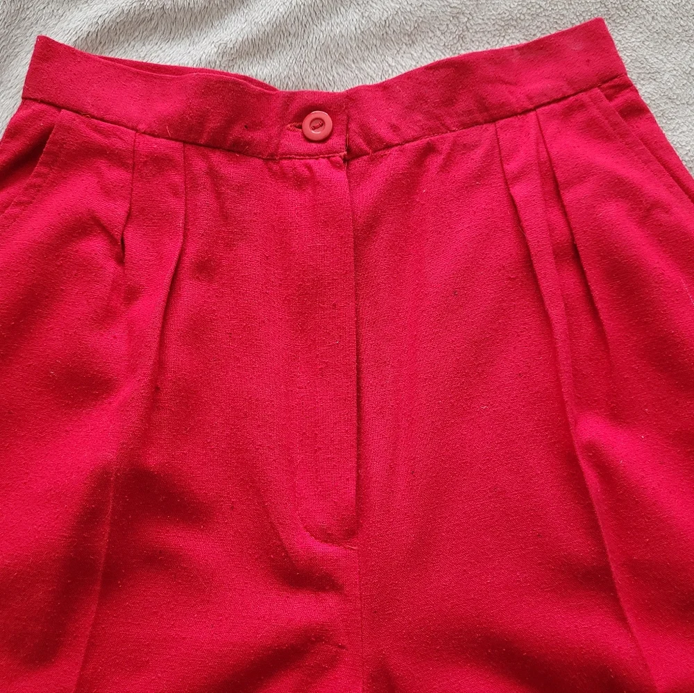 Brand New- High Waisted Pants in Raw Silk - Picture 1 of 10
